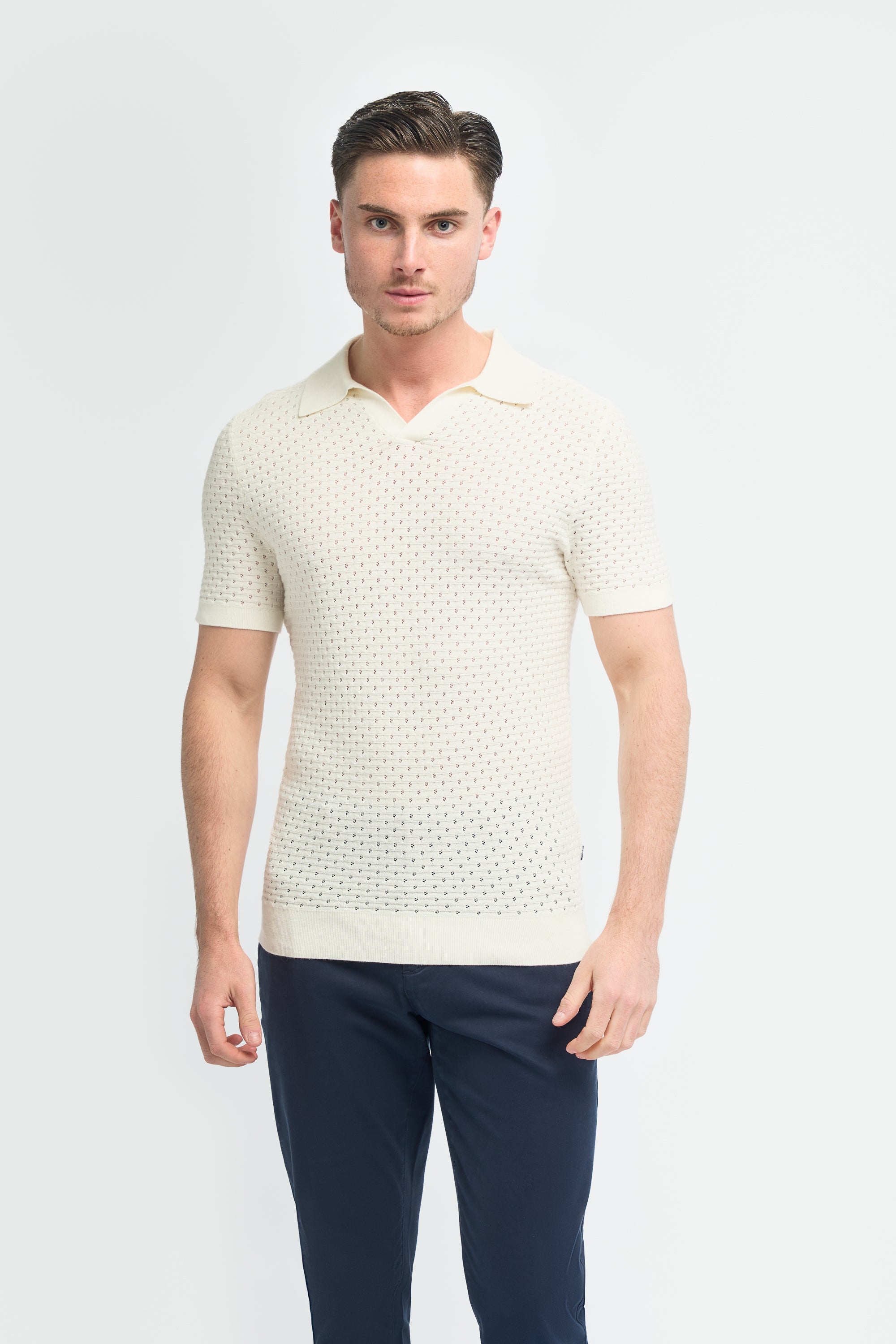 Cavani Casual Wear- Axel polo Ecru