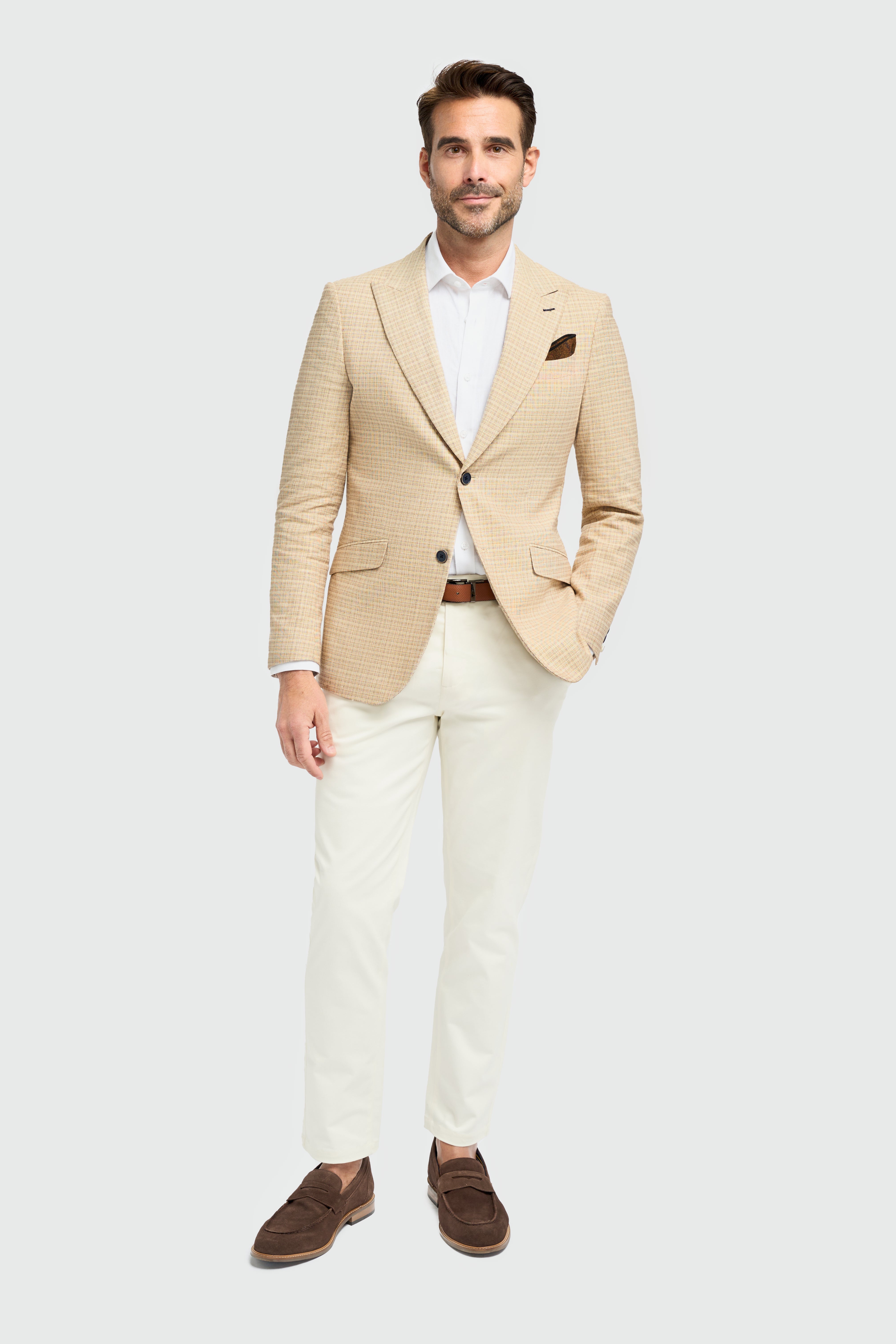 Cavani Casual Wear| Kova Blazer Beige