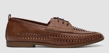 Cavani Casual Wear| Gevlochten Loafers cognac