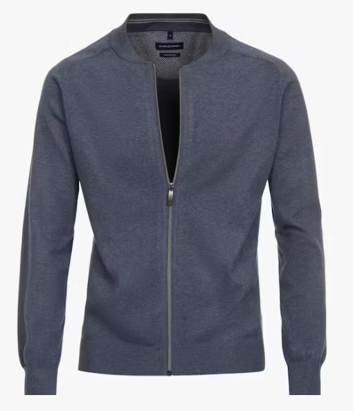 Cavani Casual Wear| vest met rits blauw