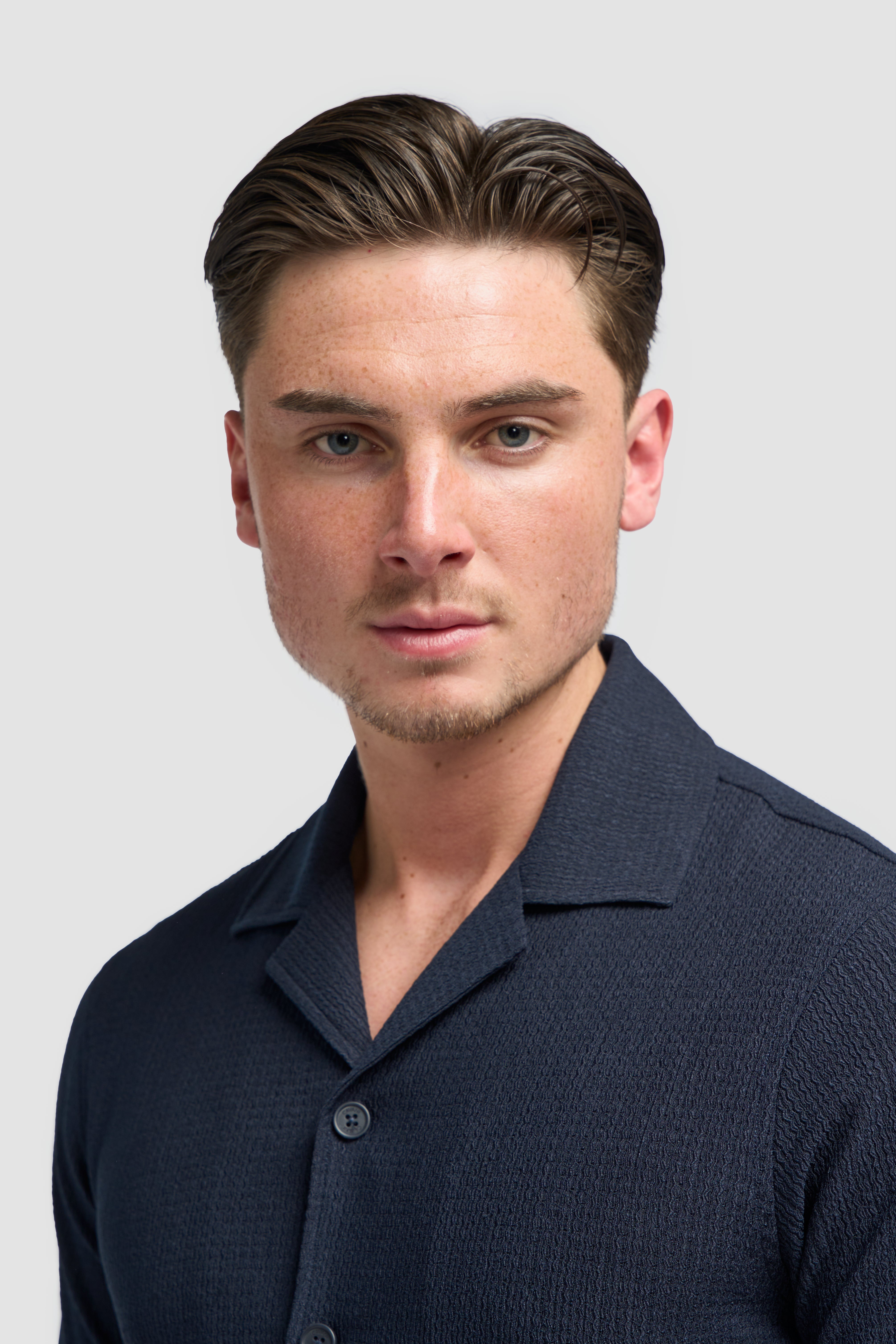 Cavani Casual Wear| Silva linnen shirt navy