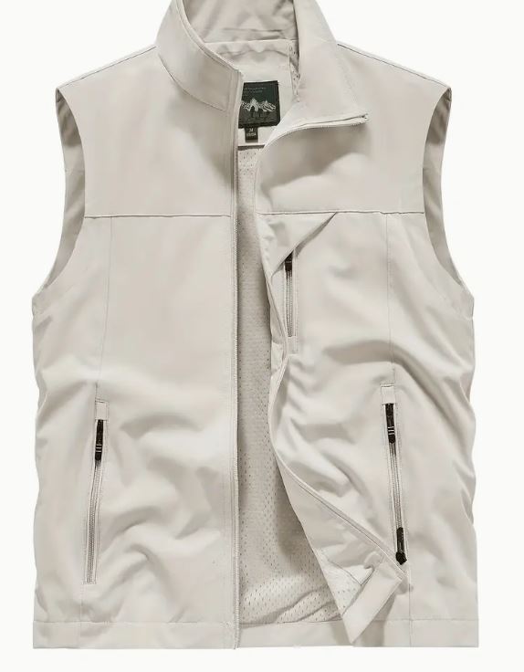 Cavani Casual Wear| Bodywarmer ecru, luchtige uitvoering